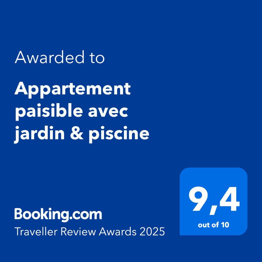 Appartement Paisible Avec Jardin & Piscine Albion Kültér fotó